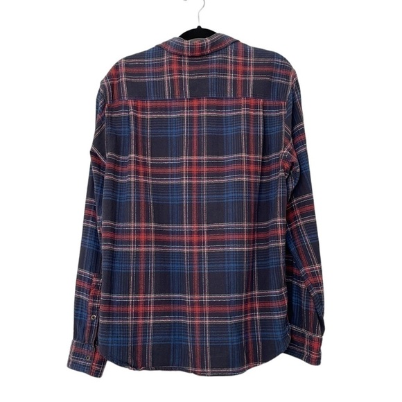 Denver Hayes Vintage Flannel Button Down Plaid Shirt With Snaps - Size Large - Picture 2 of 12